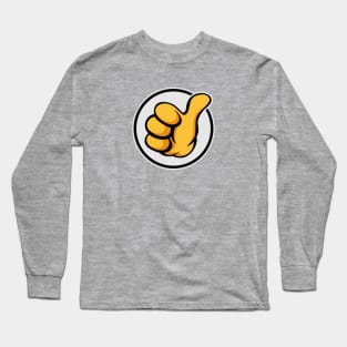 Thumbs Up Positive Emoji Long Sleeve T-Shirt